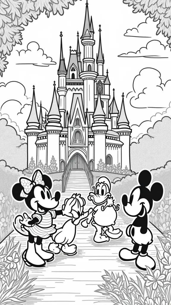 walt disney characters coloring pages